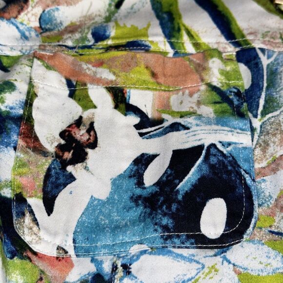 Drapers & Damons Tropical Floral Print Zip Up Jacket Medium - Picture 5 of 8